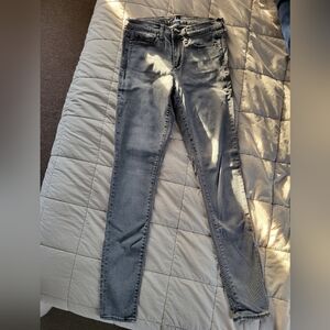 Gap True Skinny Gray Jeans 27 Tall